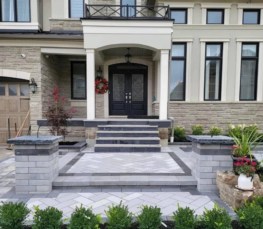 AZAD Landscaping & Interlocking: concrete work photographed at the business