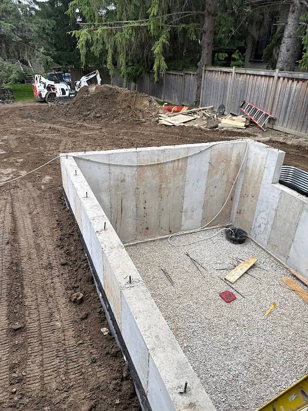 Concrete work photographed at BDL Construction