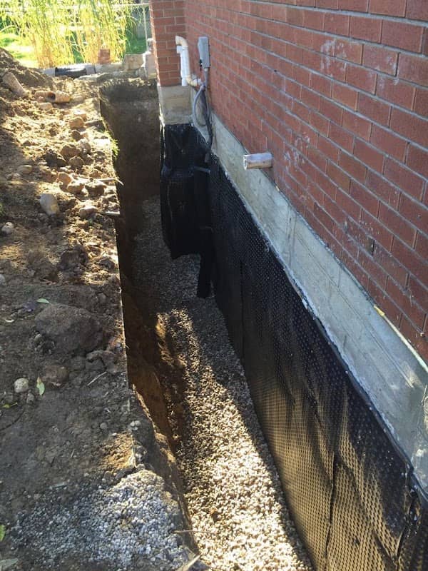 Dryshield Basement Waterproofing Vaughan: concrete work photographed at the business