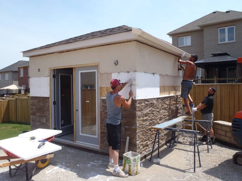 Look No Further Contracting & Design Inc: concrete work photographed at the business