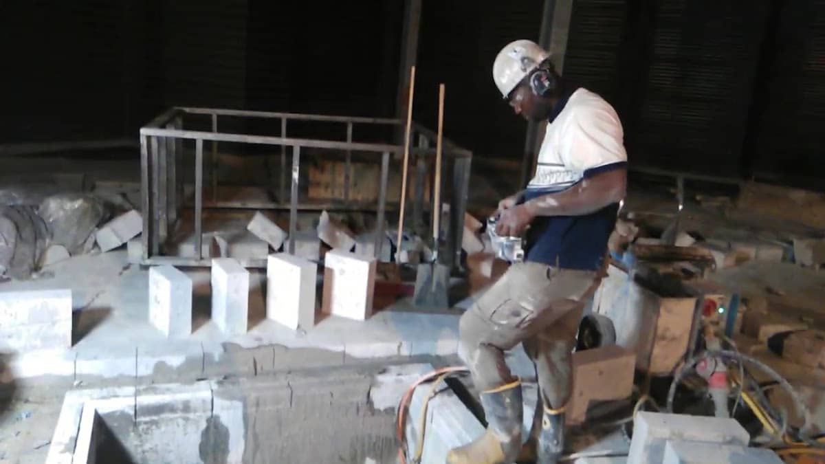 Marco Demolition and Concrete Cutting Company in Canada: further concrete work photographed at the business, 3 of 3