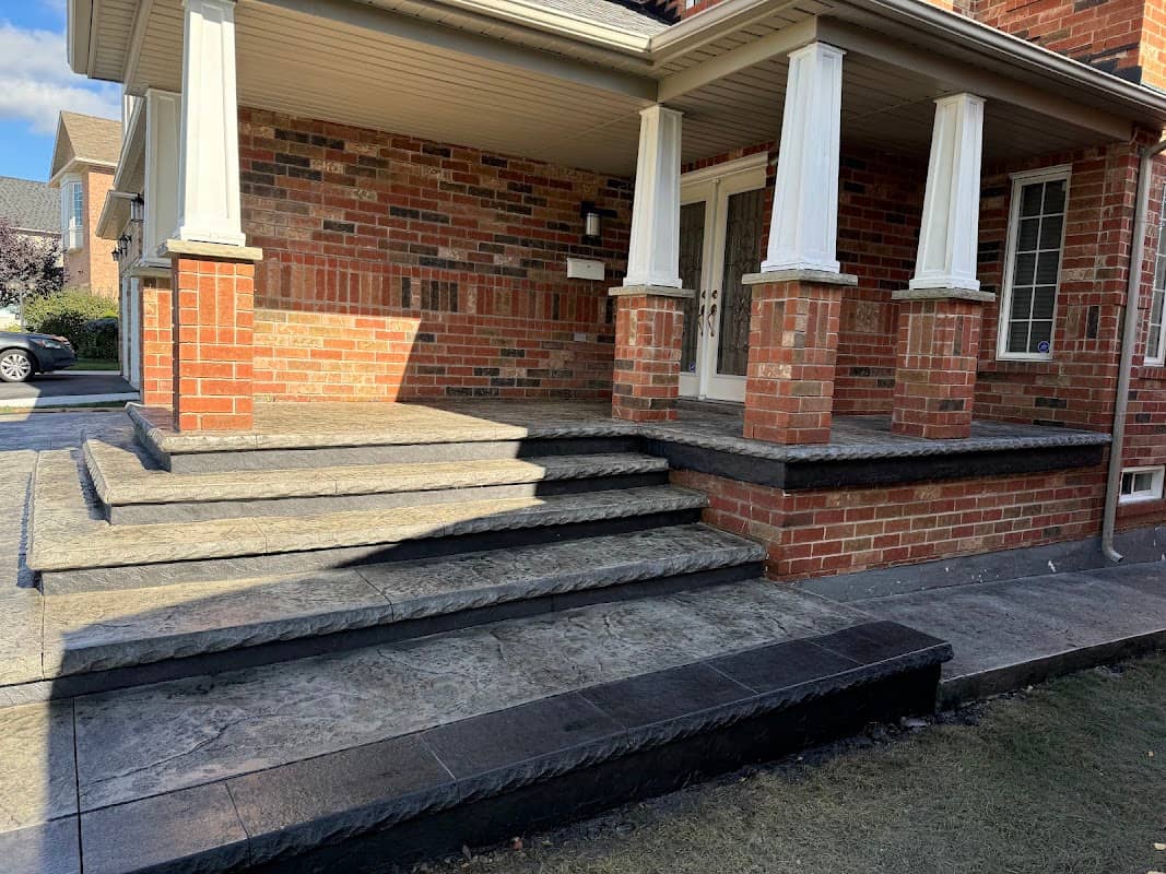 Oasis Stamped Concrete inc: concrete work photographed at the business