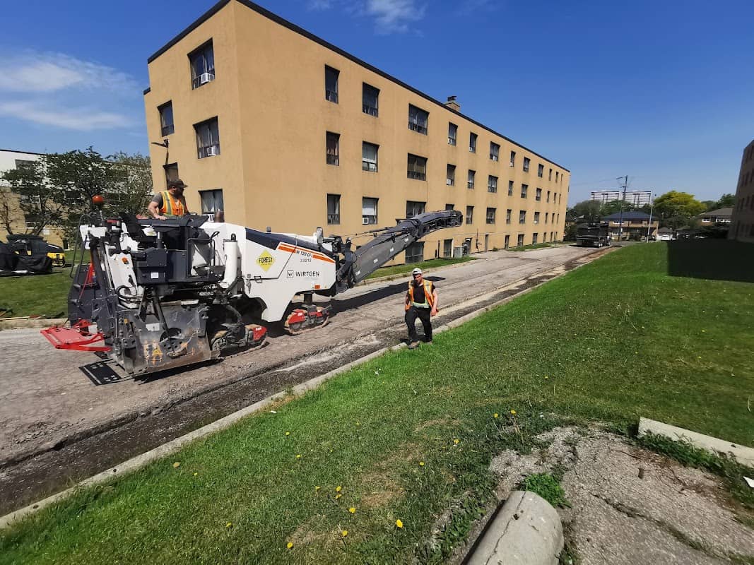 Ontario Paving: concrete work photographed at the business