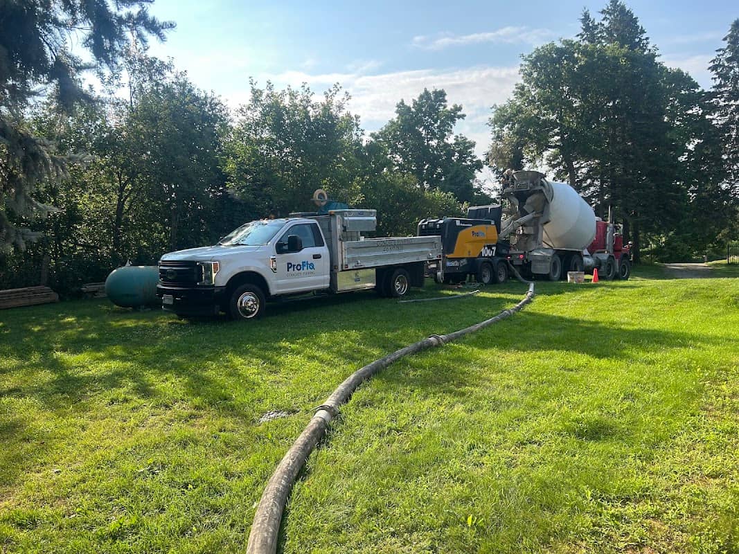 Pro-Flo Concrete Pumping & Line Pumping: concrete work photographed at the business