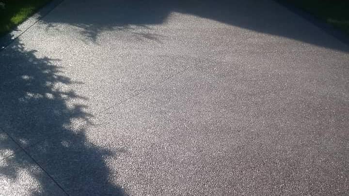 Red stone concrete