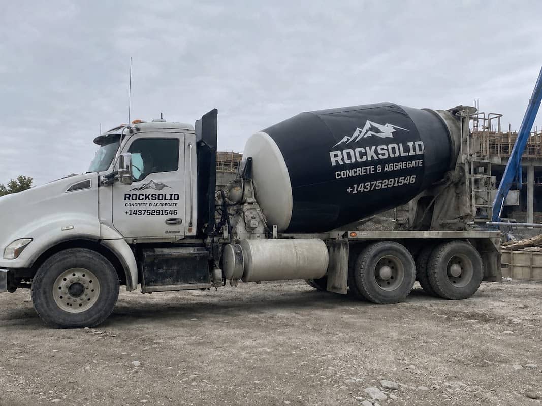 Rock solid concrete and aggregate photo 2
