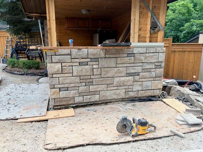Ropel Stone Works Inc: concrete work photographed at the business