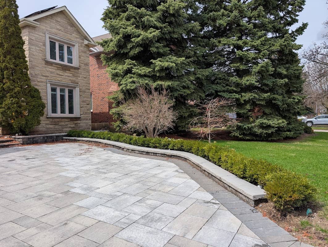 Stoneville Landscaping Inc.: concrete work photographed at the business