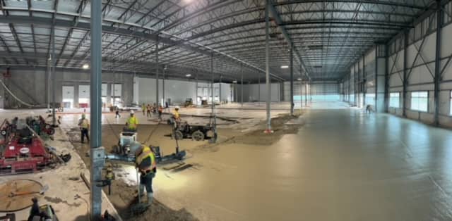 Concrete work photographed at Tri-Con Concrete Finishing Co Ltd